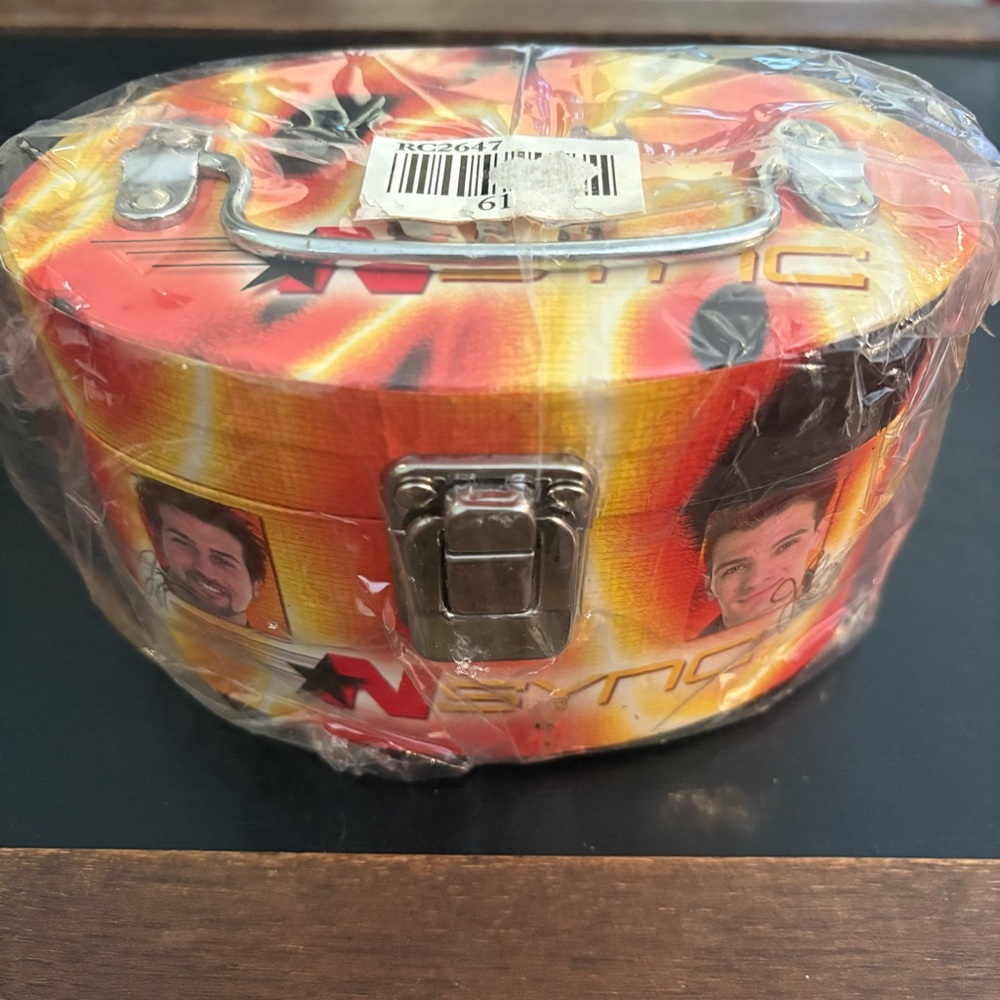 Vintage New in Plastic 2001 Nsync Jewlery Tote Box With Mirror
